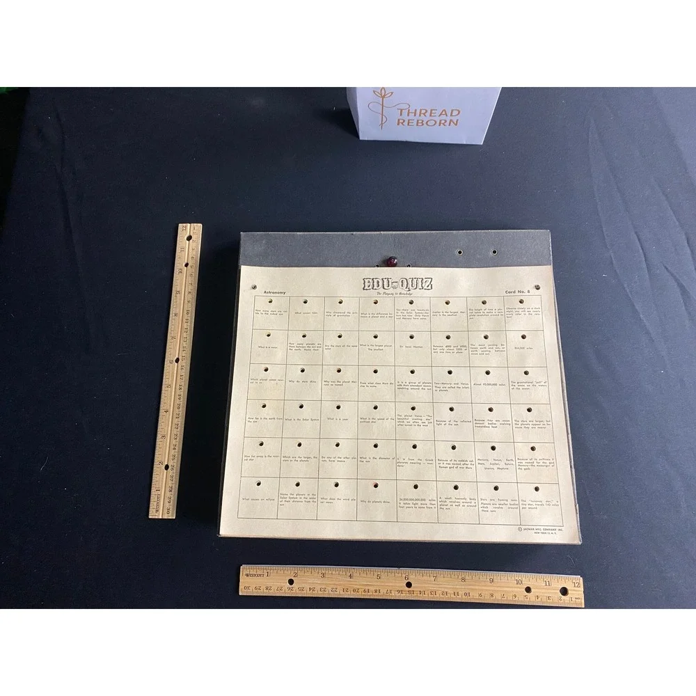 Vintage EDU QUIZ The Playway To Knowledge Educational Game For All‎ Ages